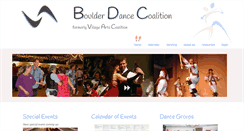Desktop Screenshot of boulderdancecoalition.org